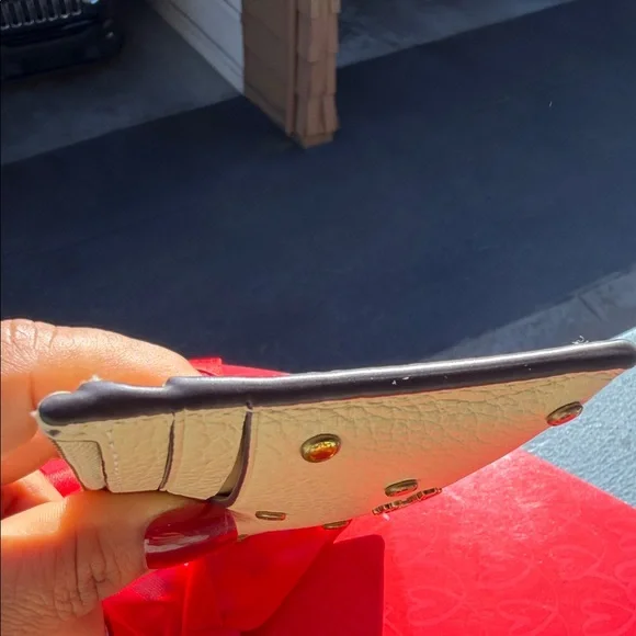 Coach Gold Studded Wristlet - Picture 7 of 8